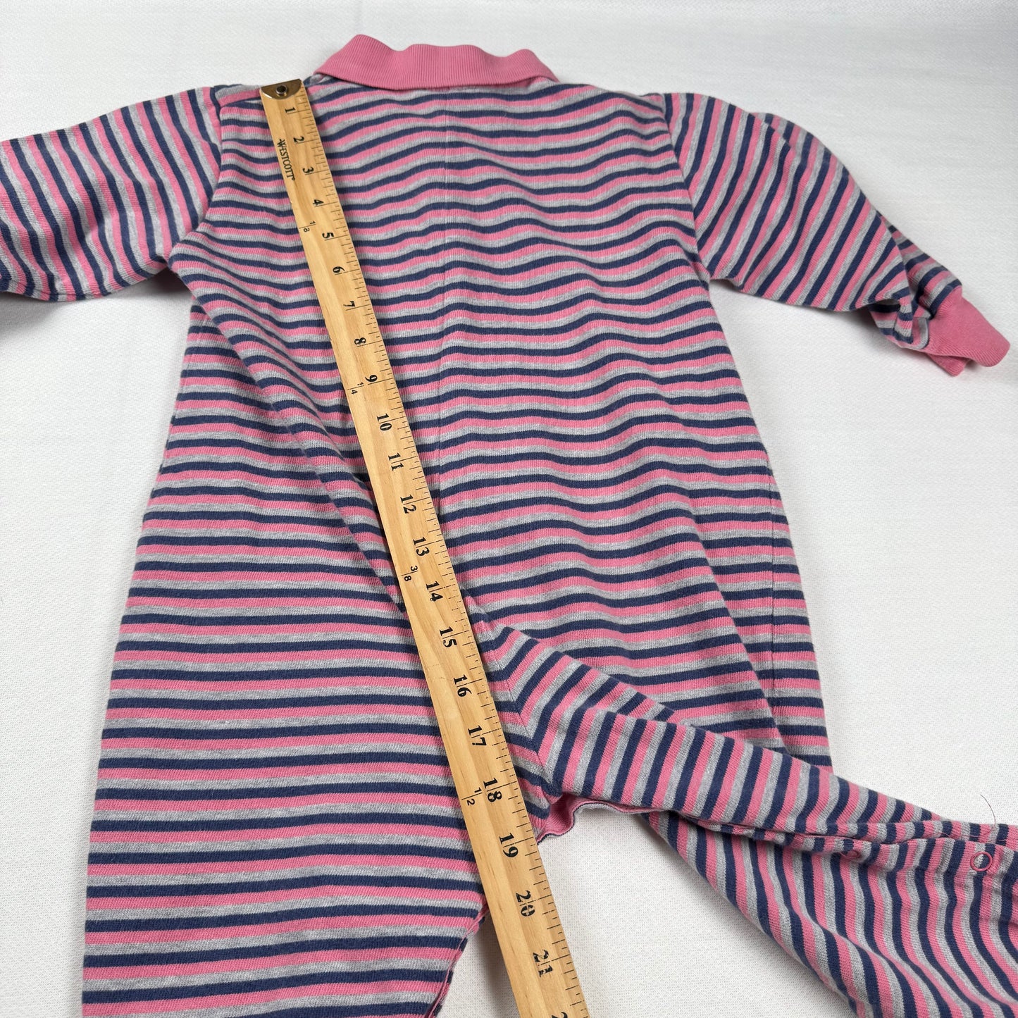Vintage Land's End Striped Romper - 3T
