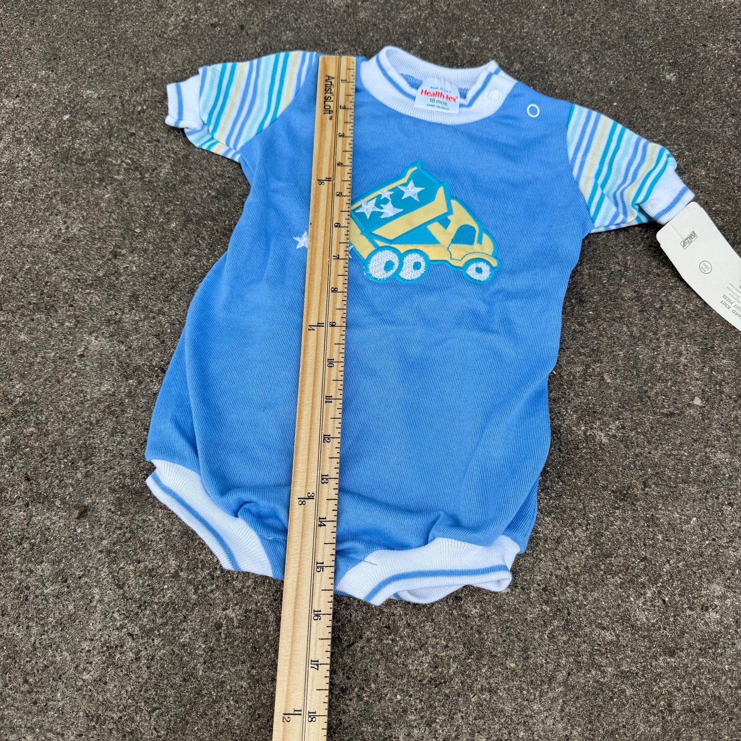 Vintage Health-Tex Dump Truck Romper NWT - 18 Months