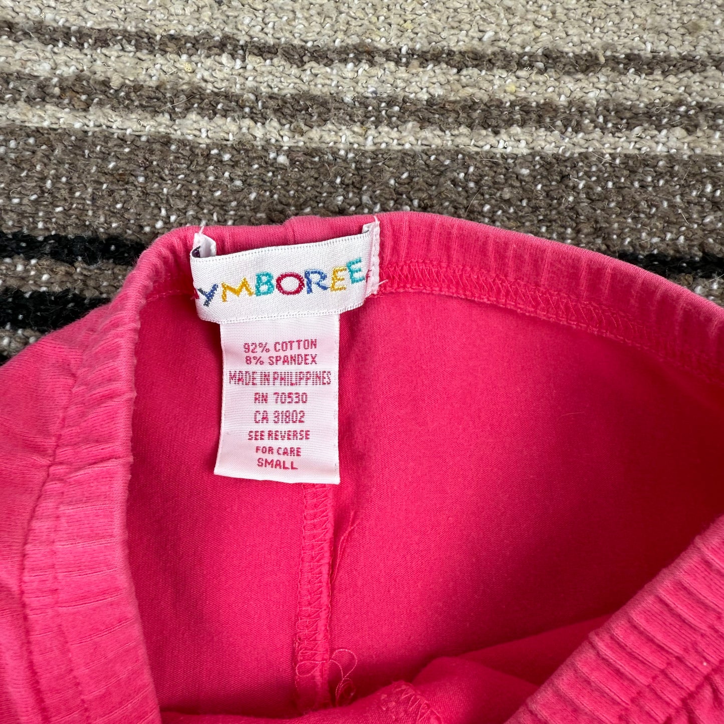 Vintage Gymboree Grey Pink Orange Heart Two Piece Set - XS