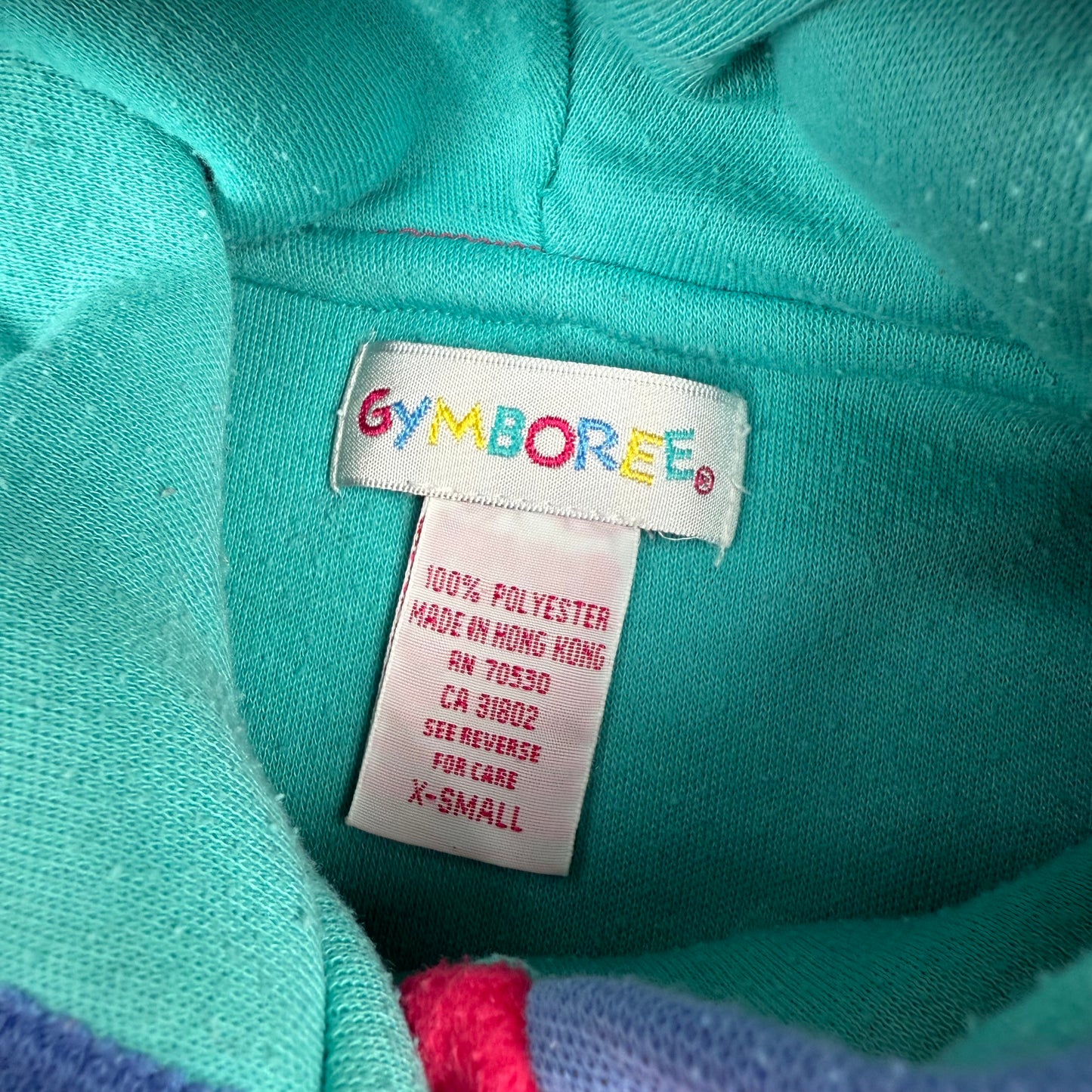 Vintage Gymboree Fleece Flower Jacket and Hat Set - Small