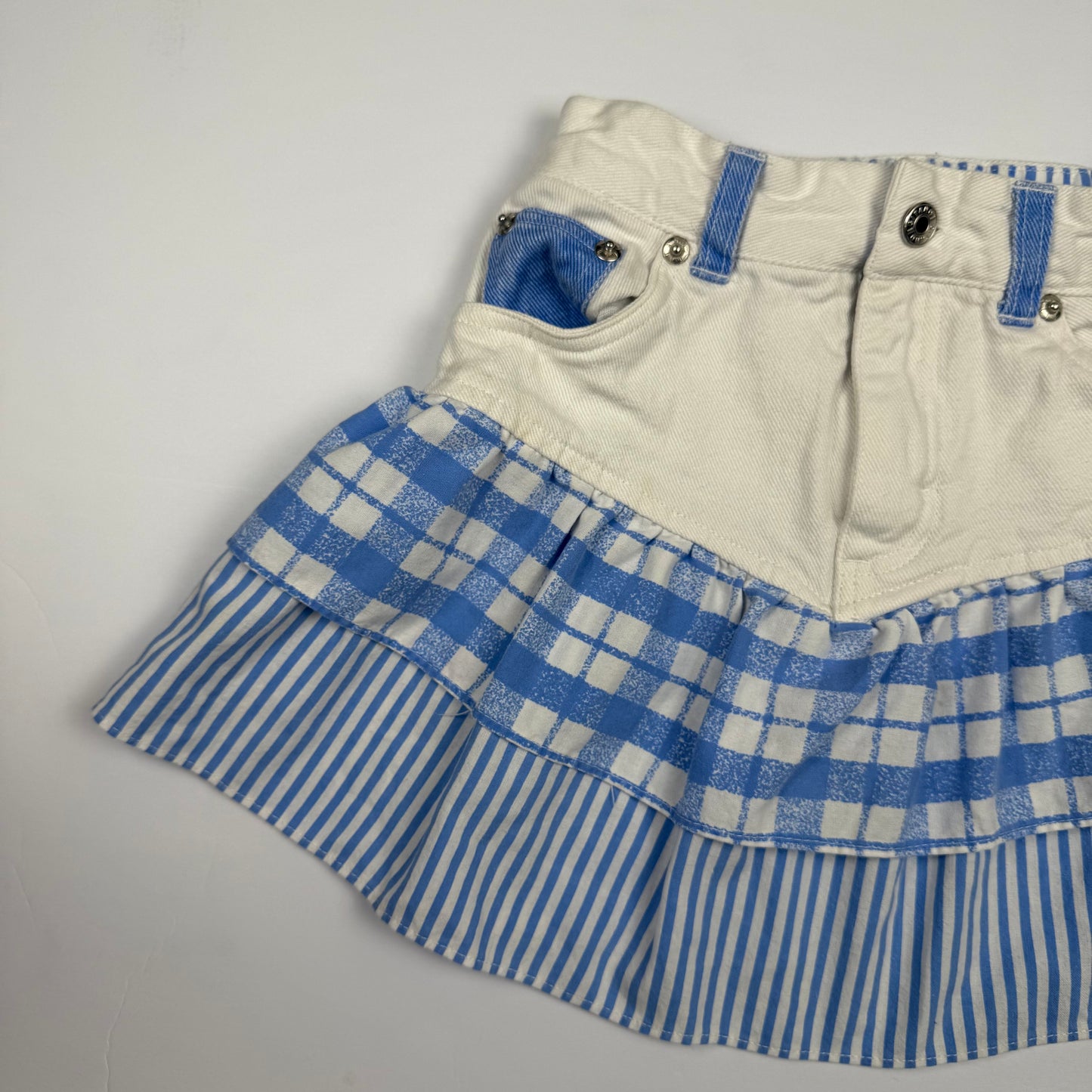 Vintage Gitano Plaid Striped Skirt - 5/6