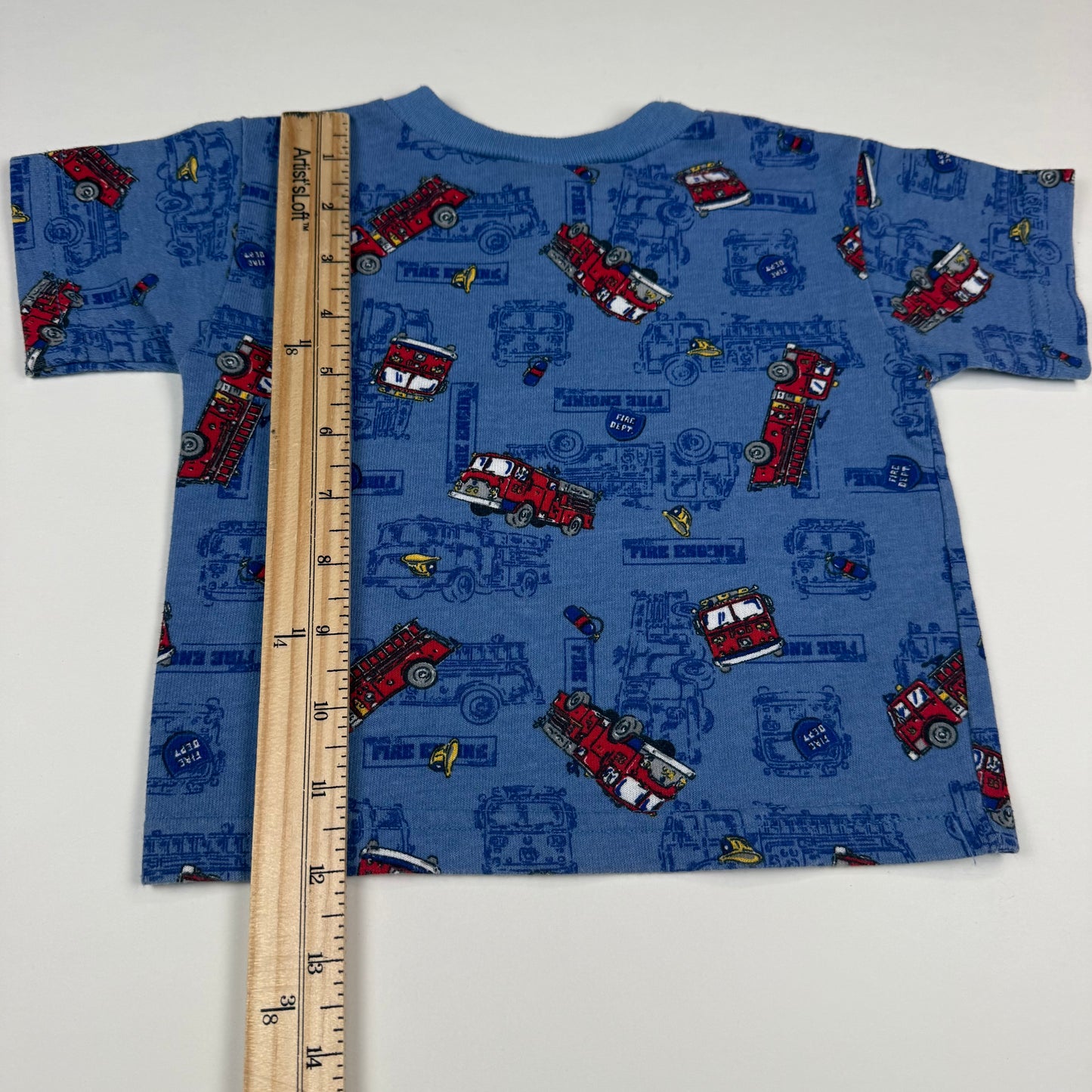 Vintage Fire Truck AOP T-Shirt - 12 Months