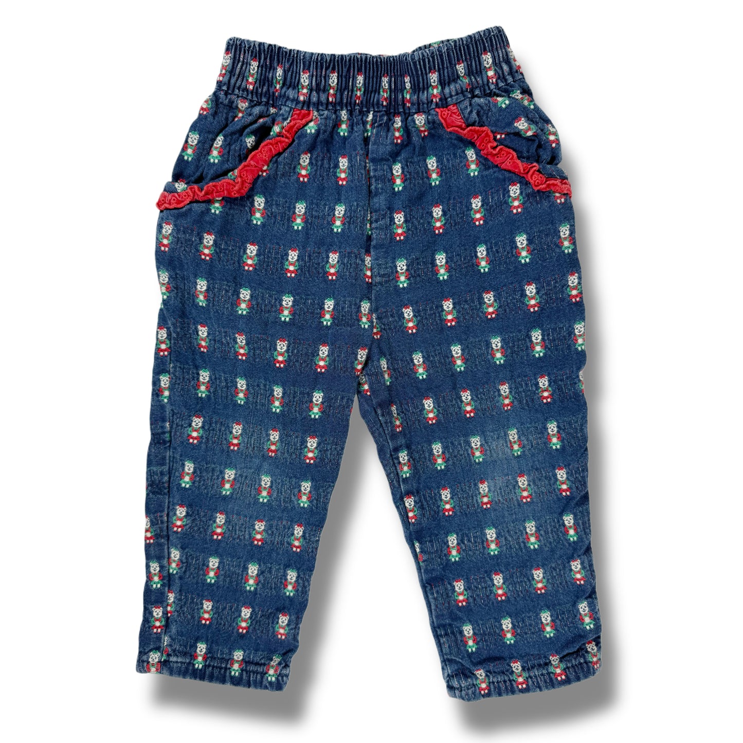 Vintage Oshkosh B'Gosh Christmas Bear Pants - 2T