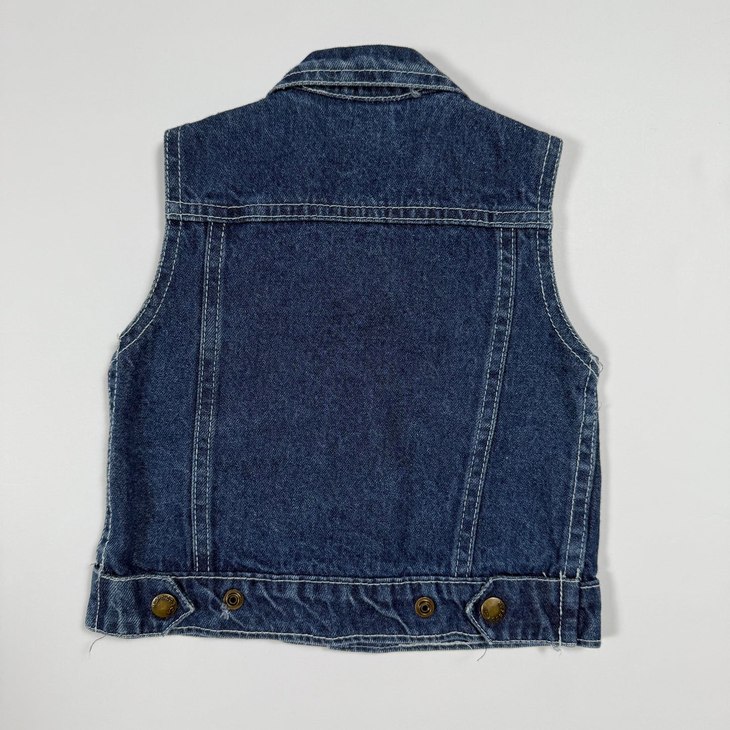 Vintage Hopscotch Denim Vest - Size 18 Months