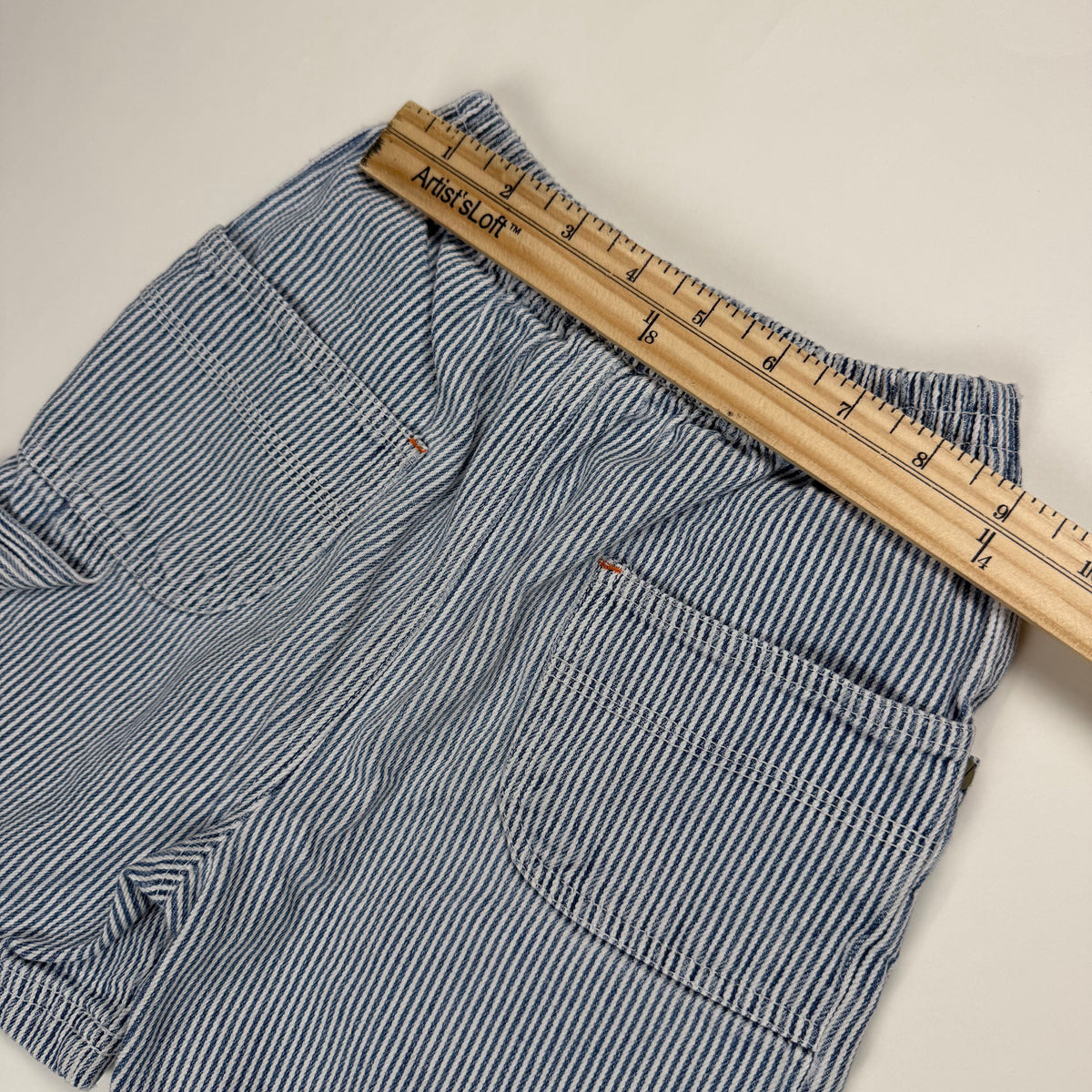 Y2K Bob the Builder Striped Shorts - 4T