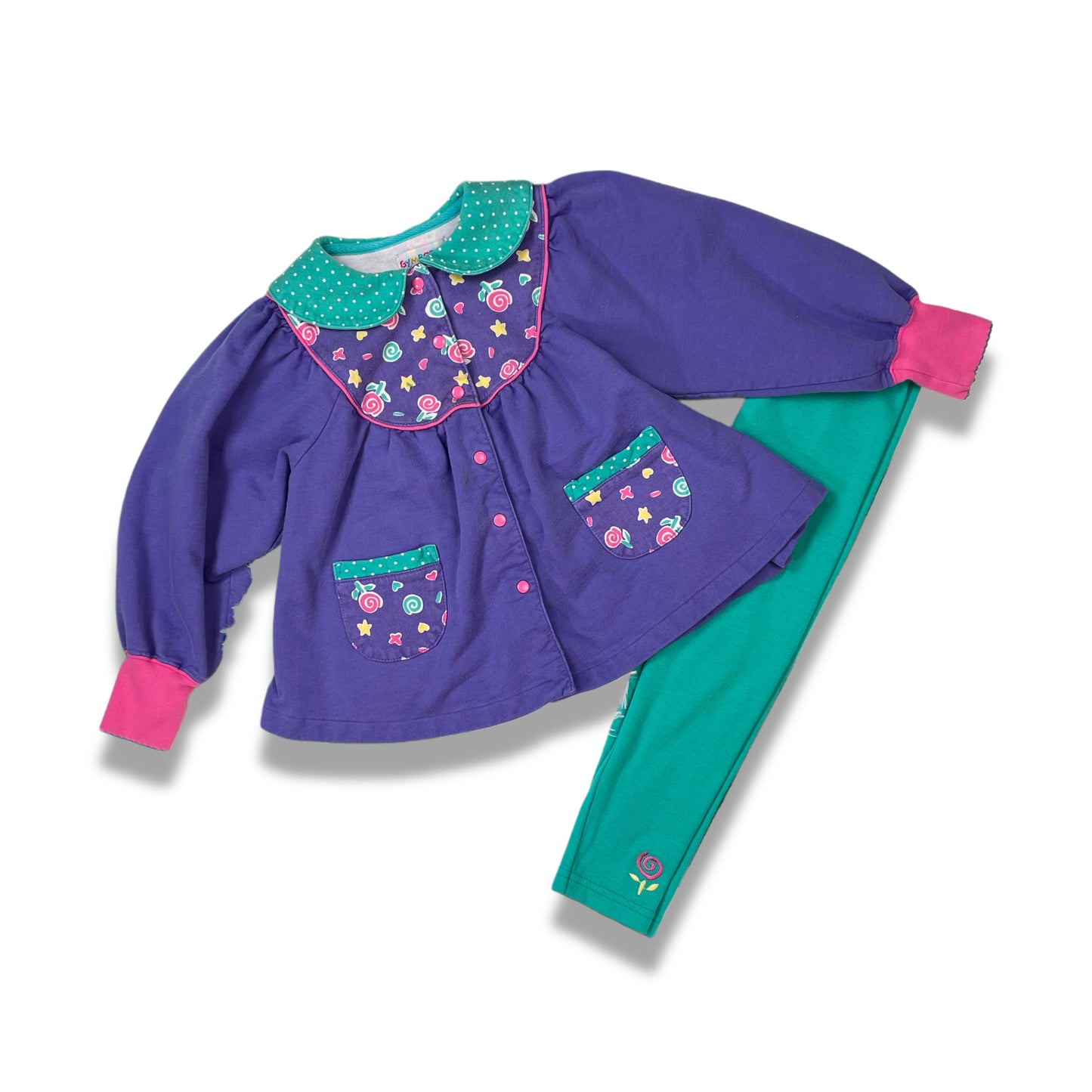 Vintage Gymboree Shirt and Leggings Set - Medium