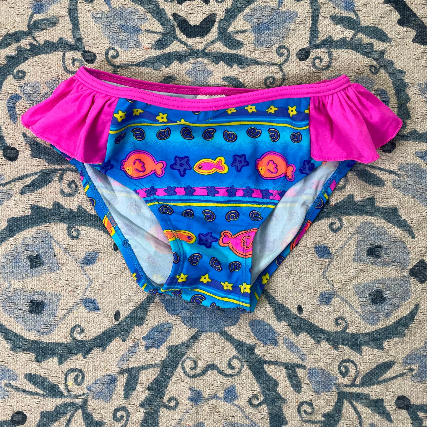 Vintage Gymboree Ocean Fish Two Piece Swim Suit - Medium