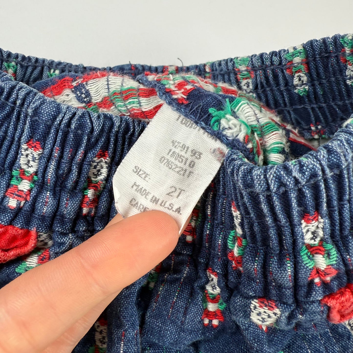 Vintage Oshkosh B'Gosh Christmas Bear Pants - 2T