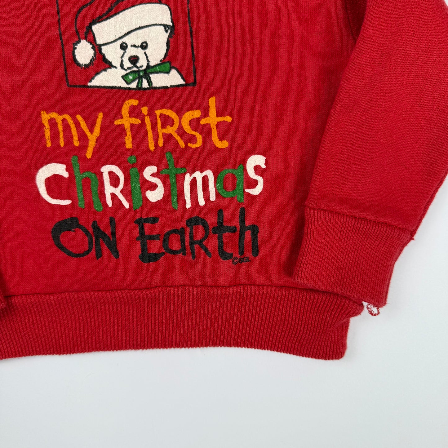 Vintage My First Christmas Sweatshirt - 12 Months