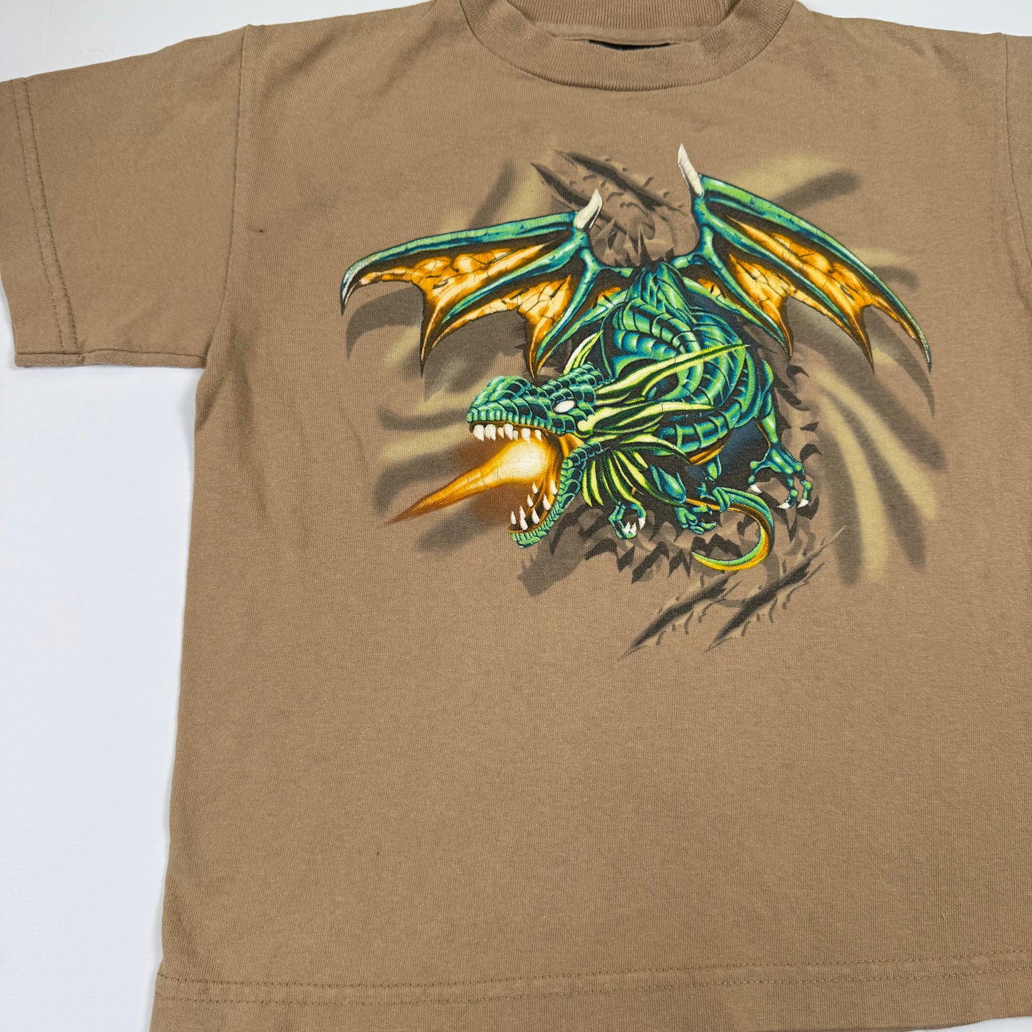 Y2K Top Heavy Dragon T-Shirt - Youth Size 7
