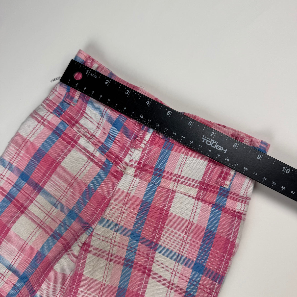 Vintage 1970's Garanimals Plaid Pink Blue Pants - 2T