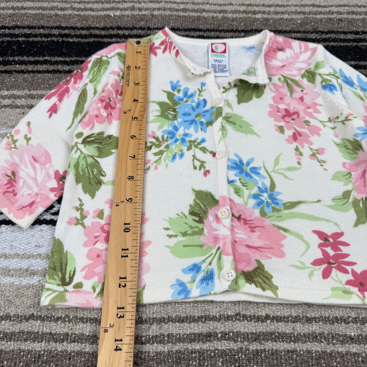 2001 Gymboree Floral Dress and Sweater Set - 3T