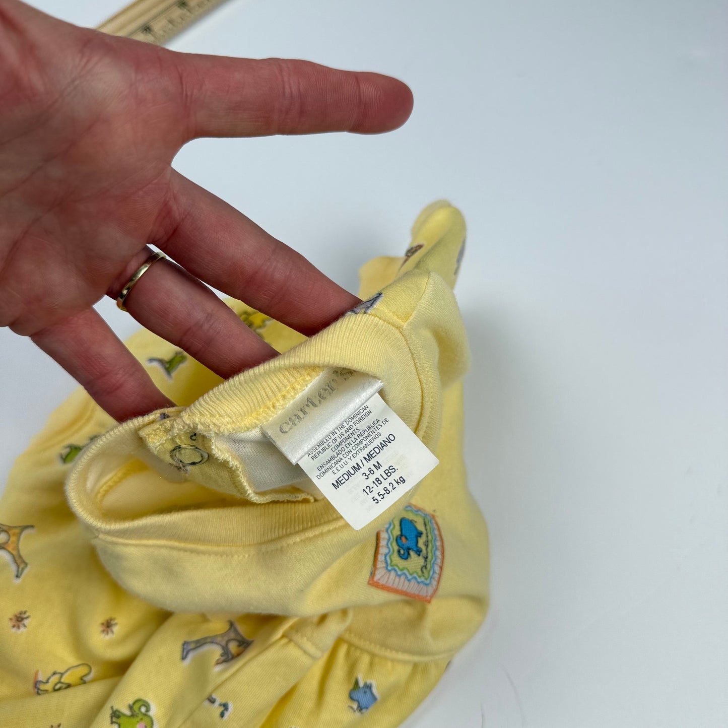 1999 Carters Animal Romper - 3/6 Months
