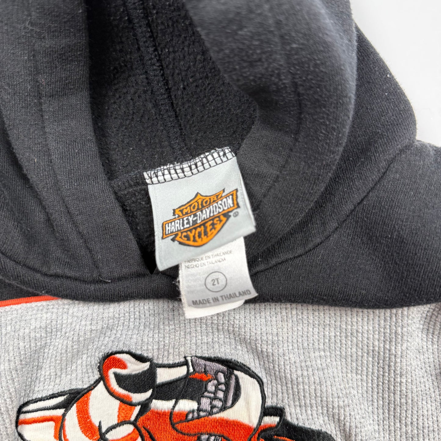 Vintage Y2K Harley Davidson Hoodie Shirt - 2T