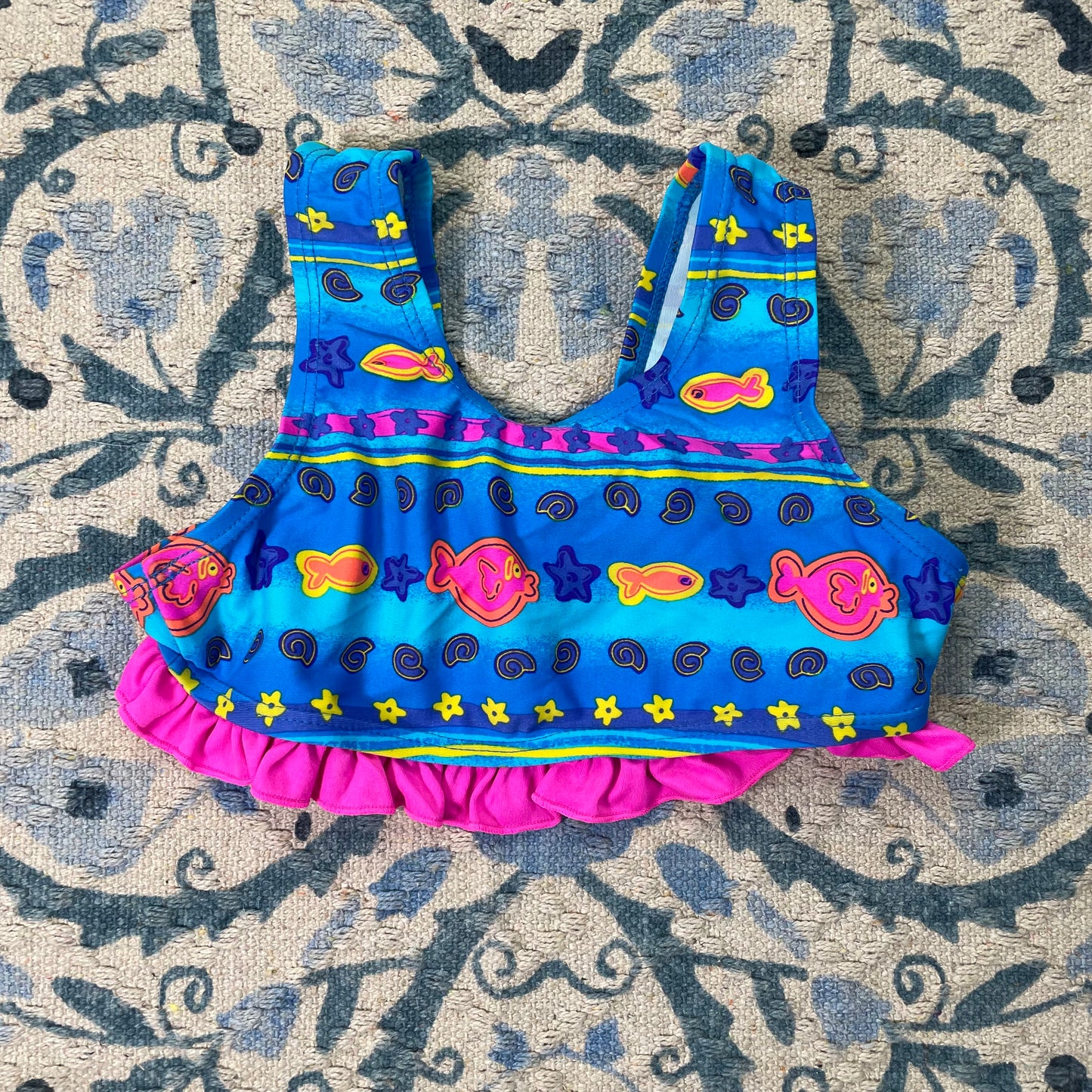 Vintage Gymboree Ocean Fish Two Piece Swim Suit - Medium