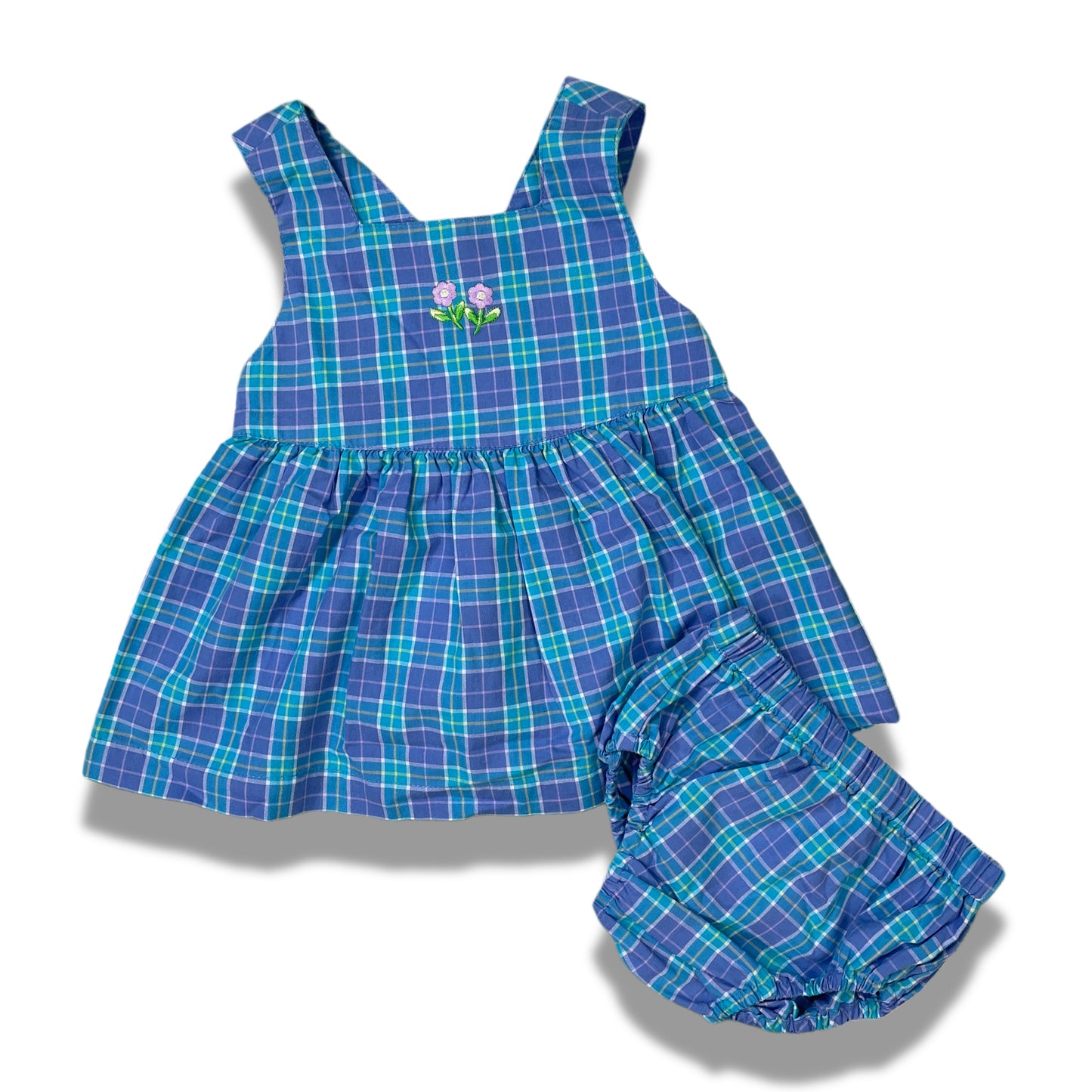 Vintage Gymboree Two Piece Plaid Set - Newborn
