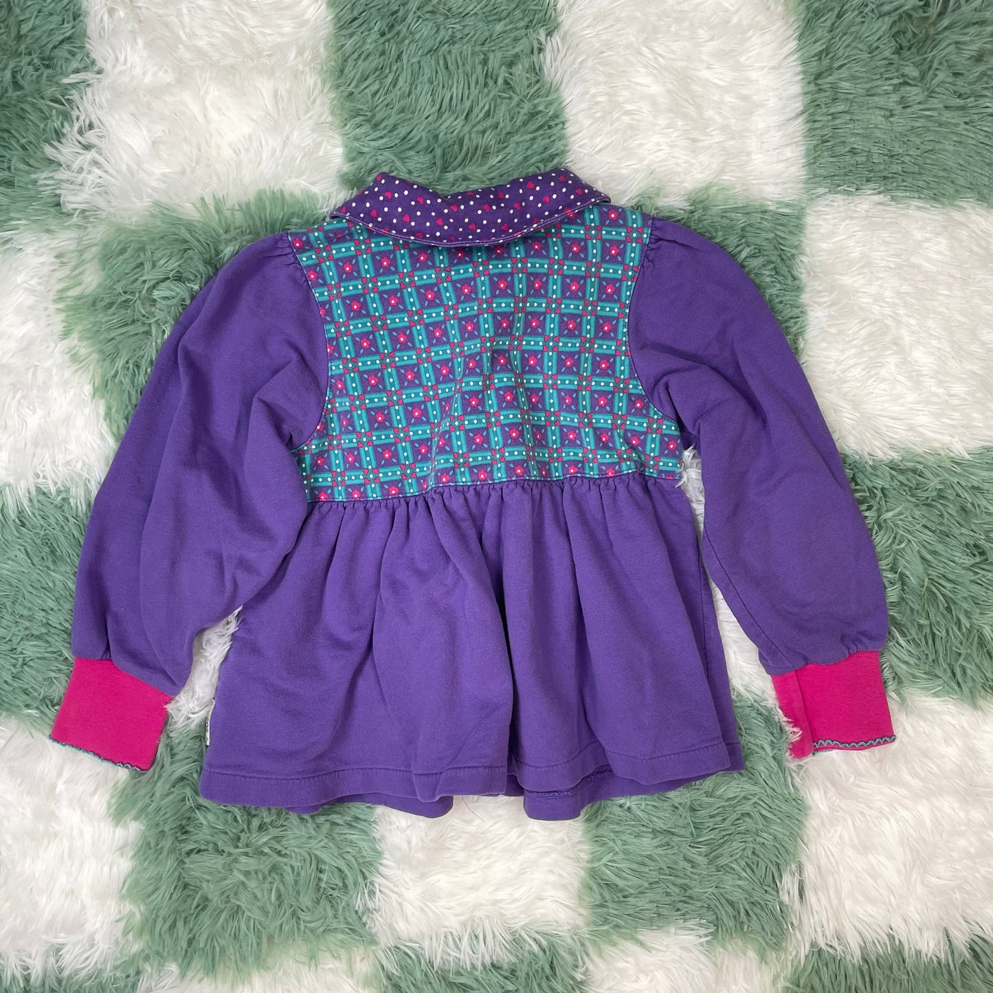 Vintage Gymboree Purple Floral Shirt - Medium