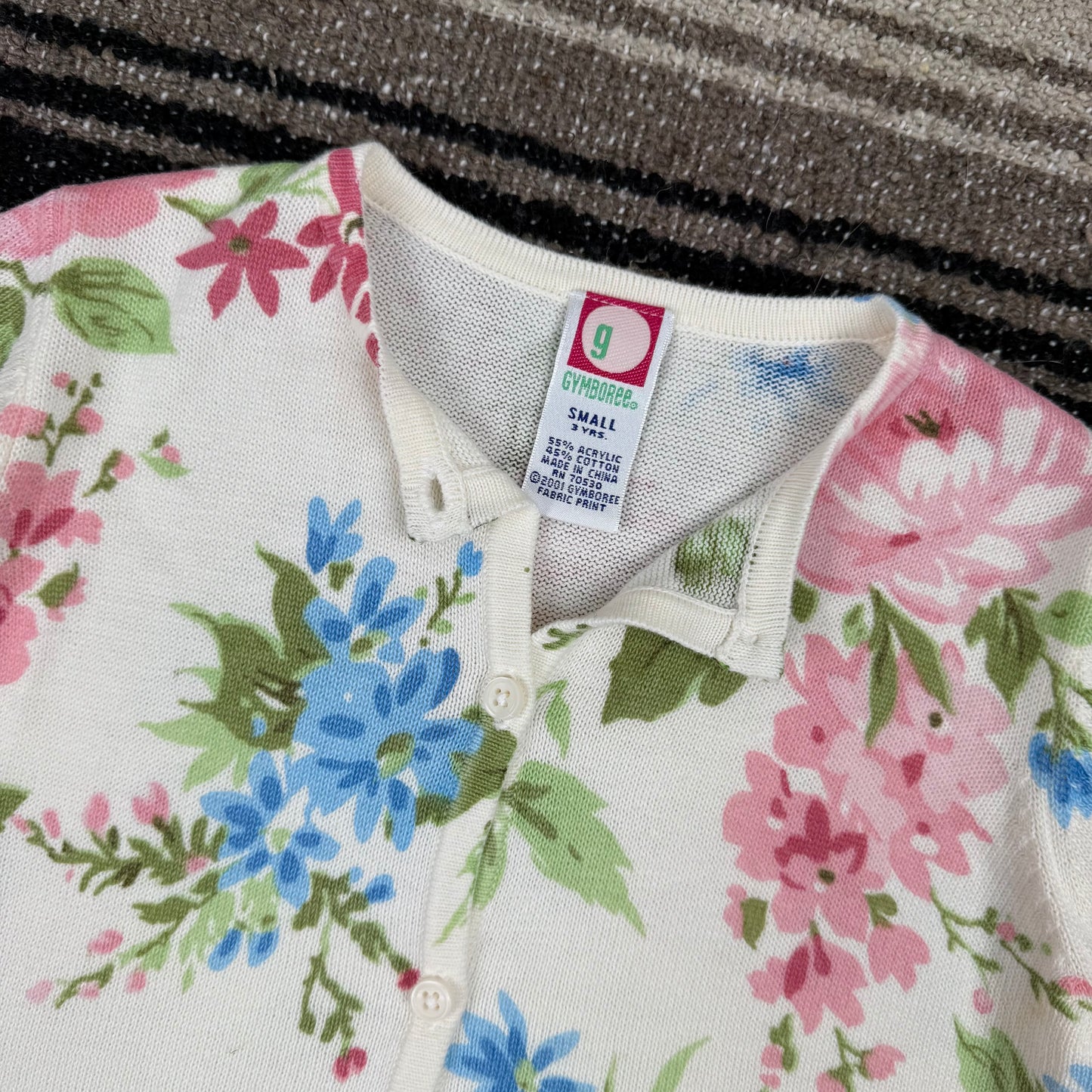 2001 Gymboree Floral Dress and Sweater Set - 3T