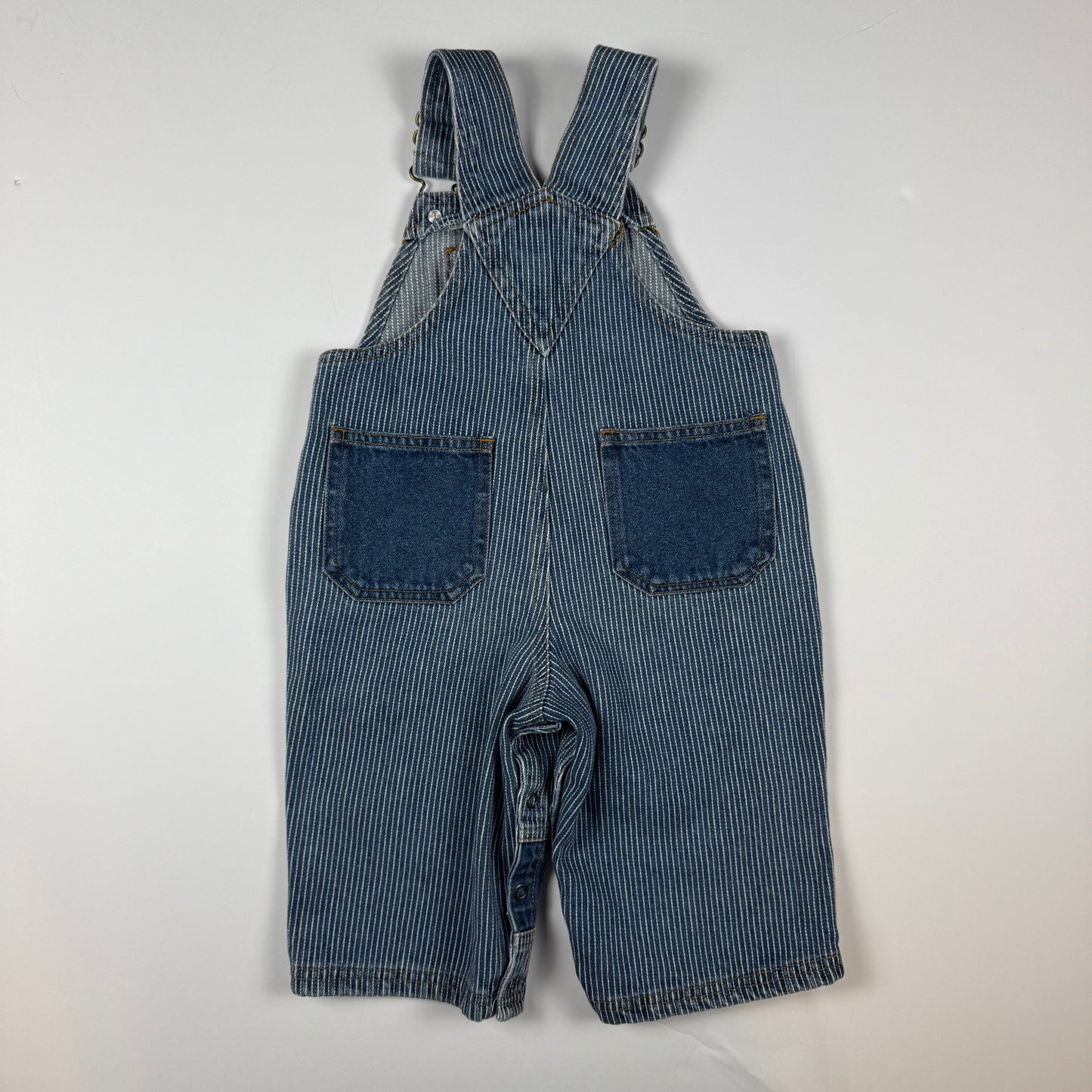 Vintage Tiger Striped Overalls - 12 Months