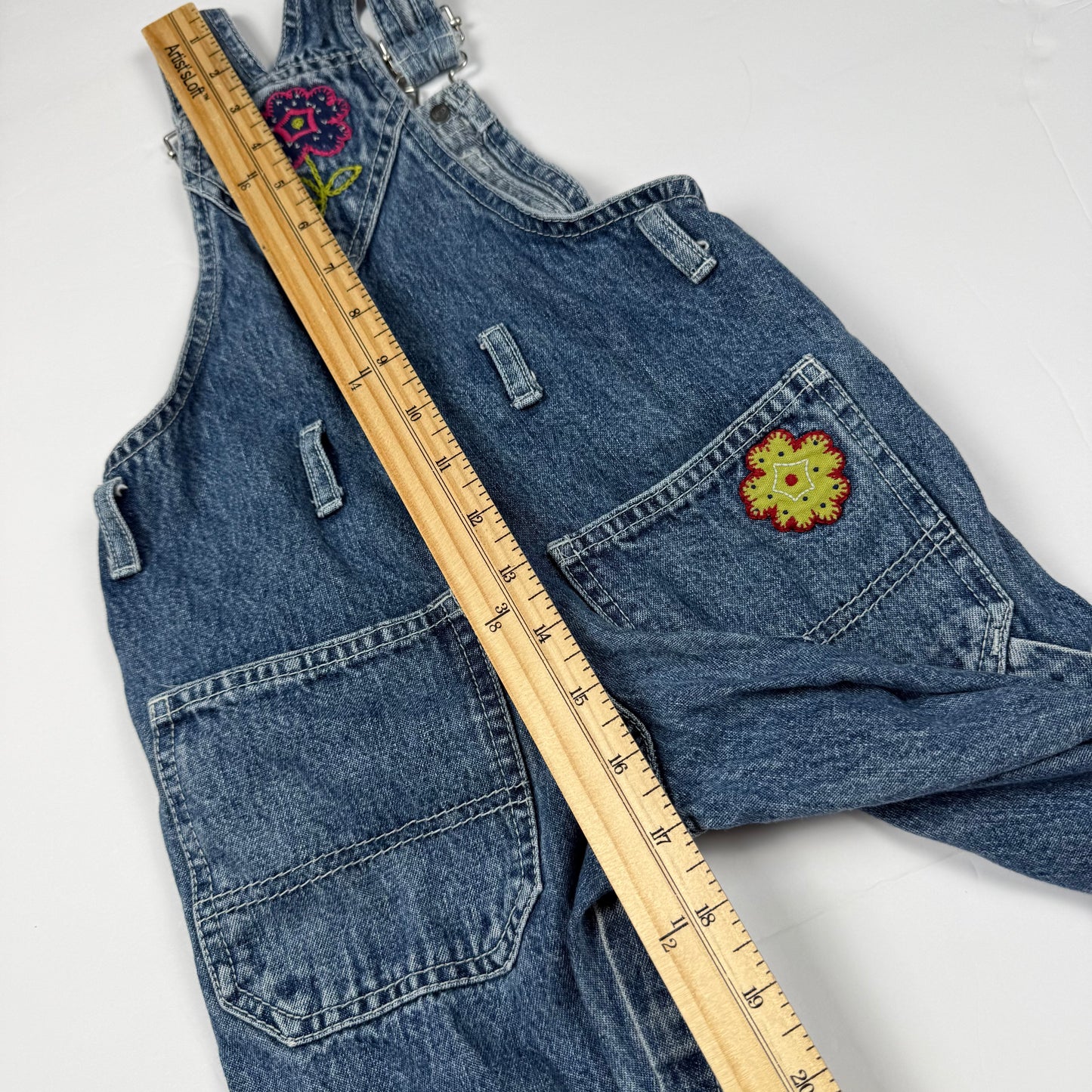 Y2K Children's Place Denim Floral Overalls - 24 Months