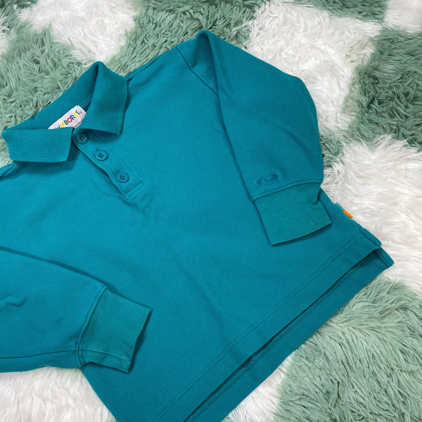 Vintage Gymboree Teal Collared Shirt - Medium