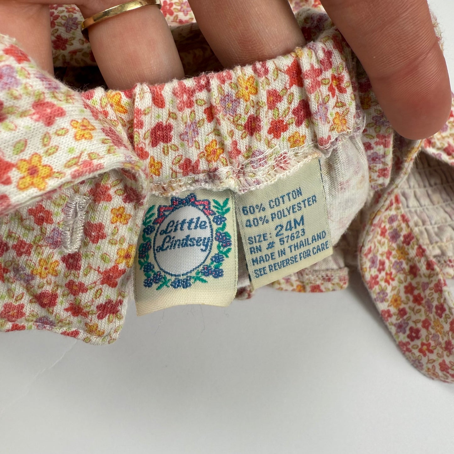 Vintage Little Lindsey Floral Romper - 24 Months