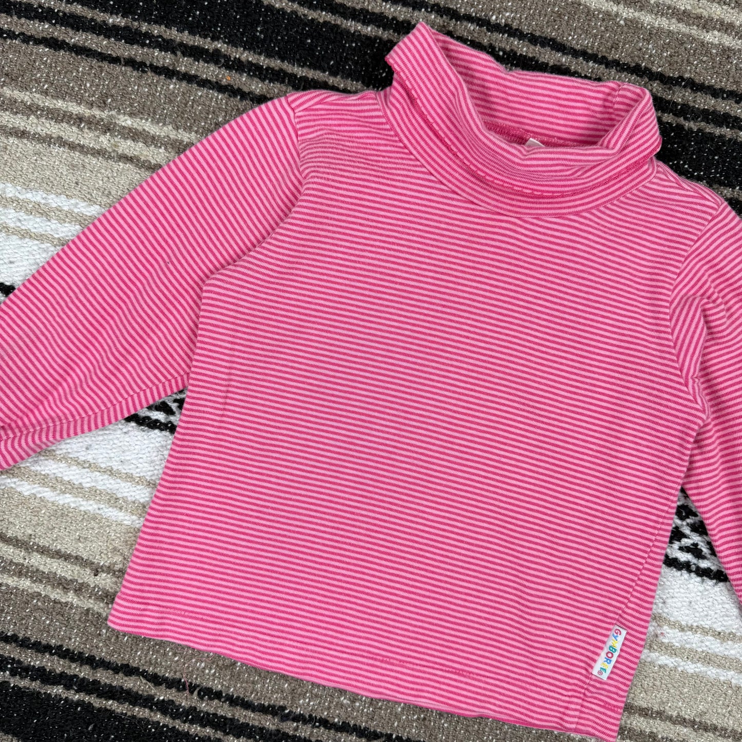 Vintage Gymboree Heart Dress and Striped Turtleneck - Small