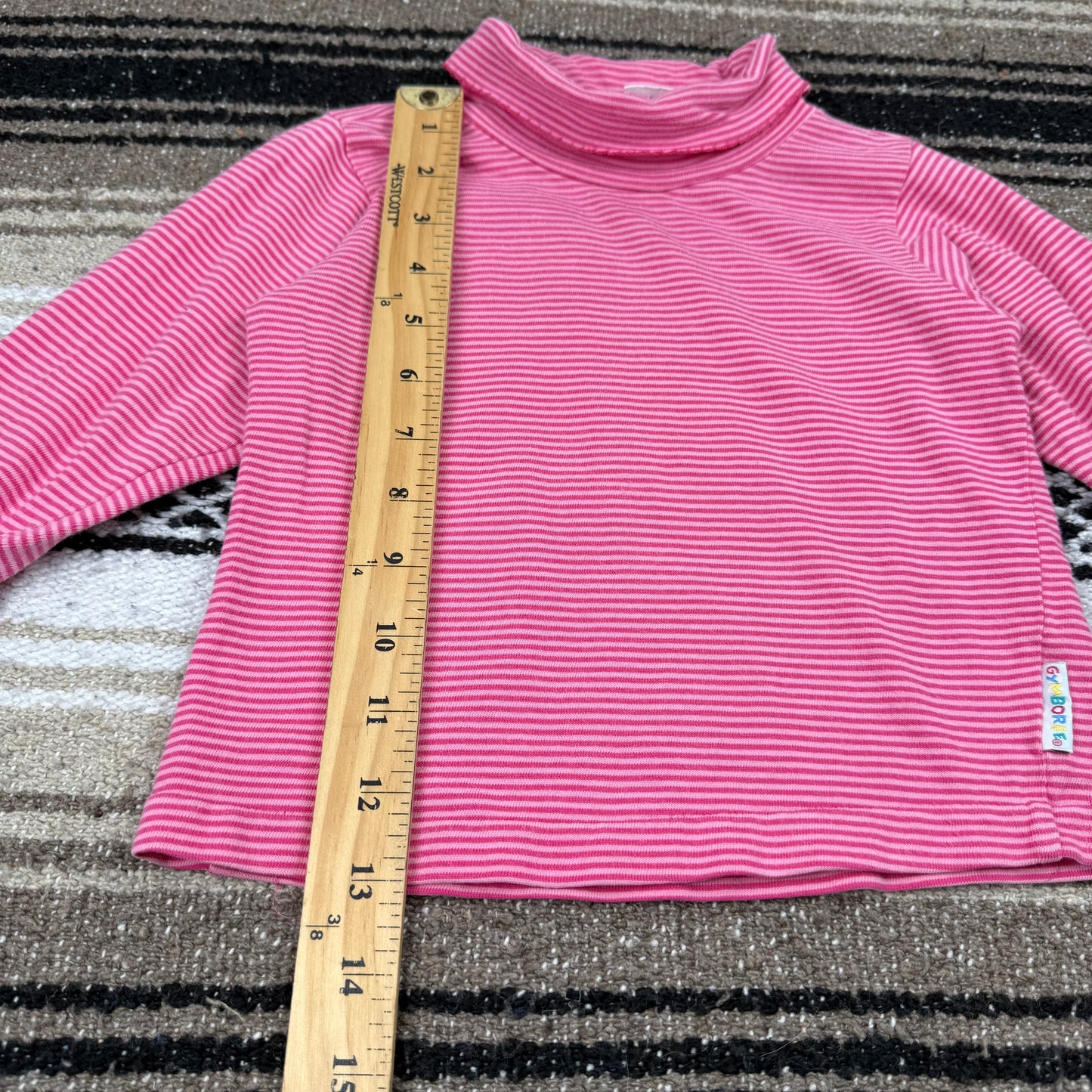 Vintage Gymboree Heart Dress and Striped Turtleneck - Small