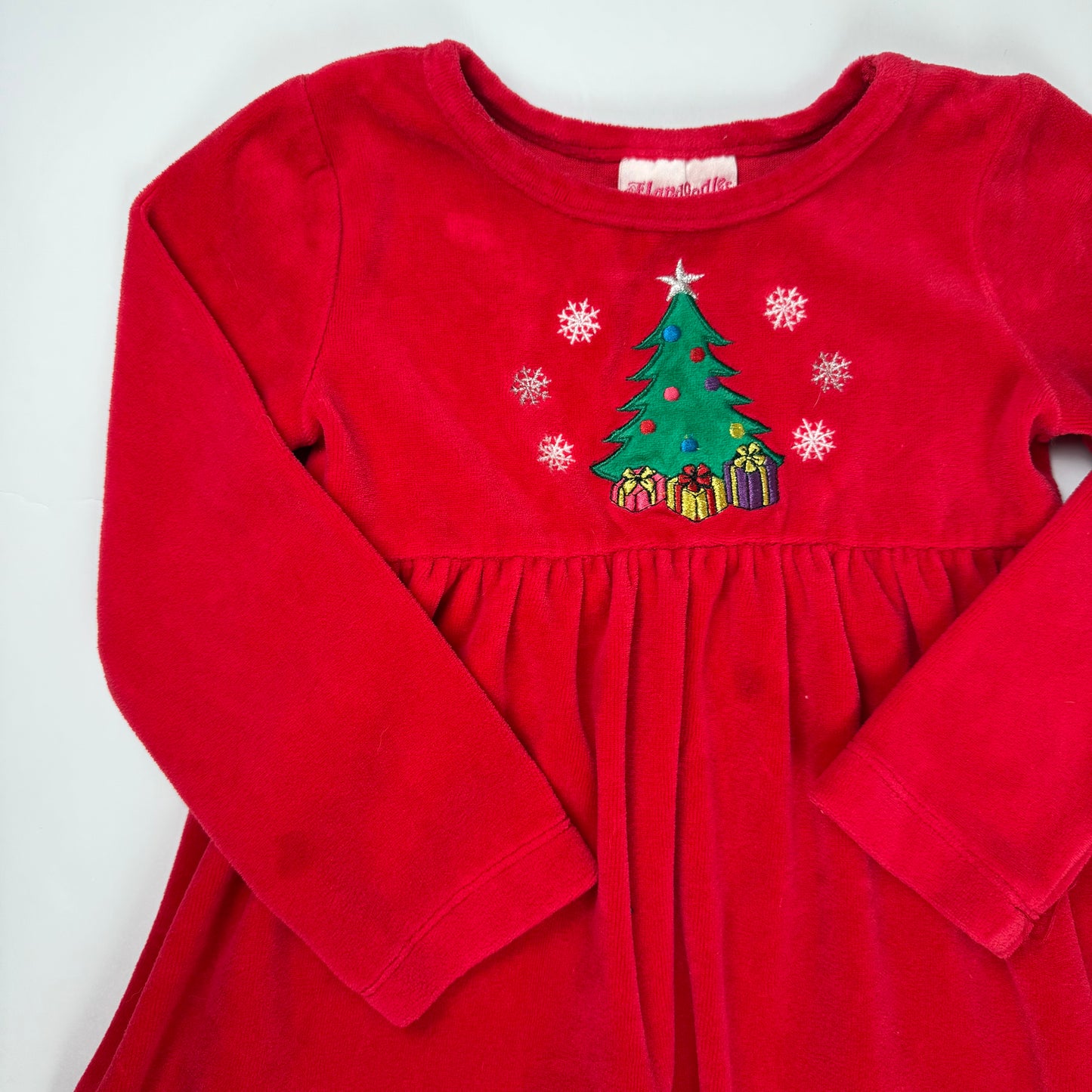 Vintage Y2K Flapadoodles Velour Dress - 4T