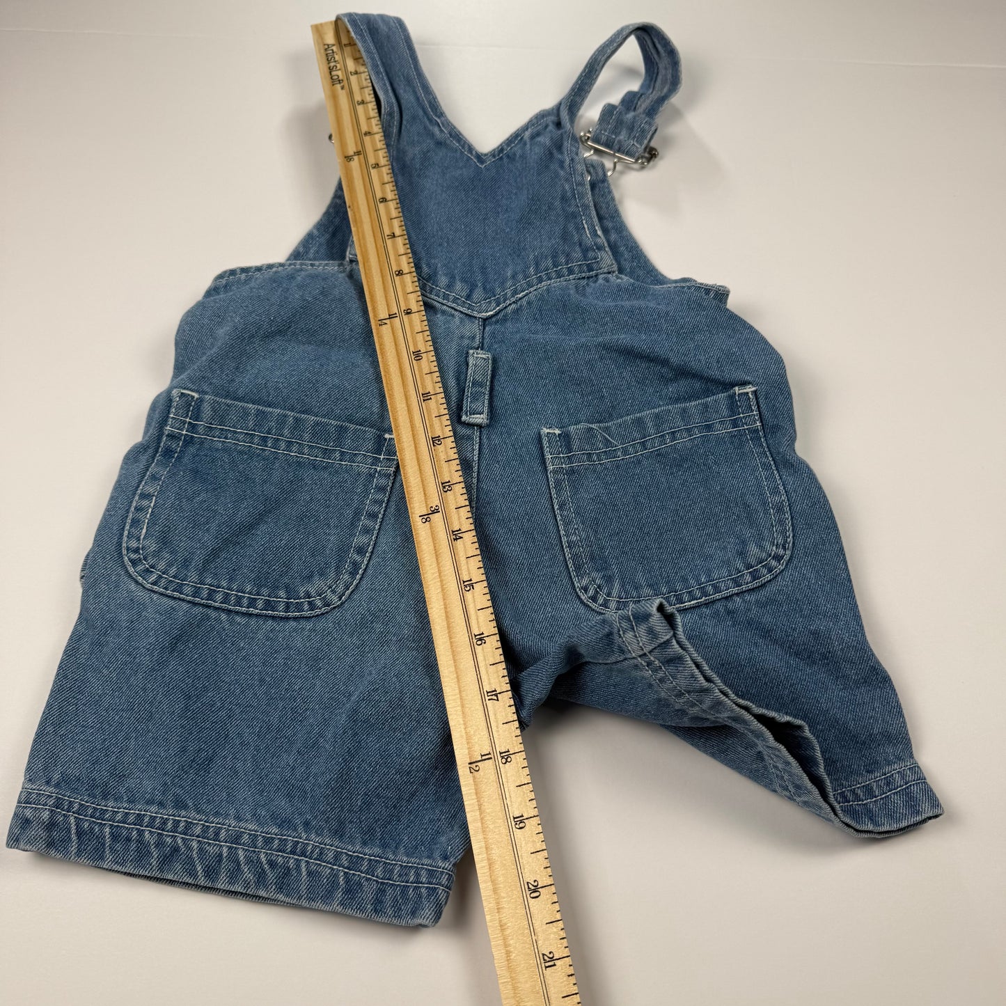 Vintage 1990's Green Bay Packers Denim Short Overalls - 2T