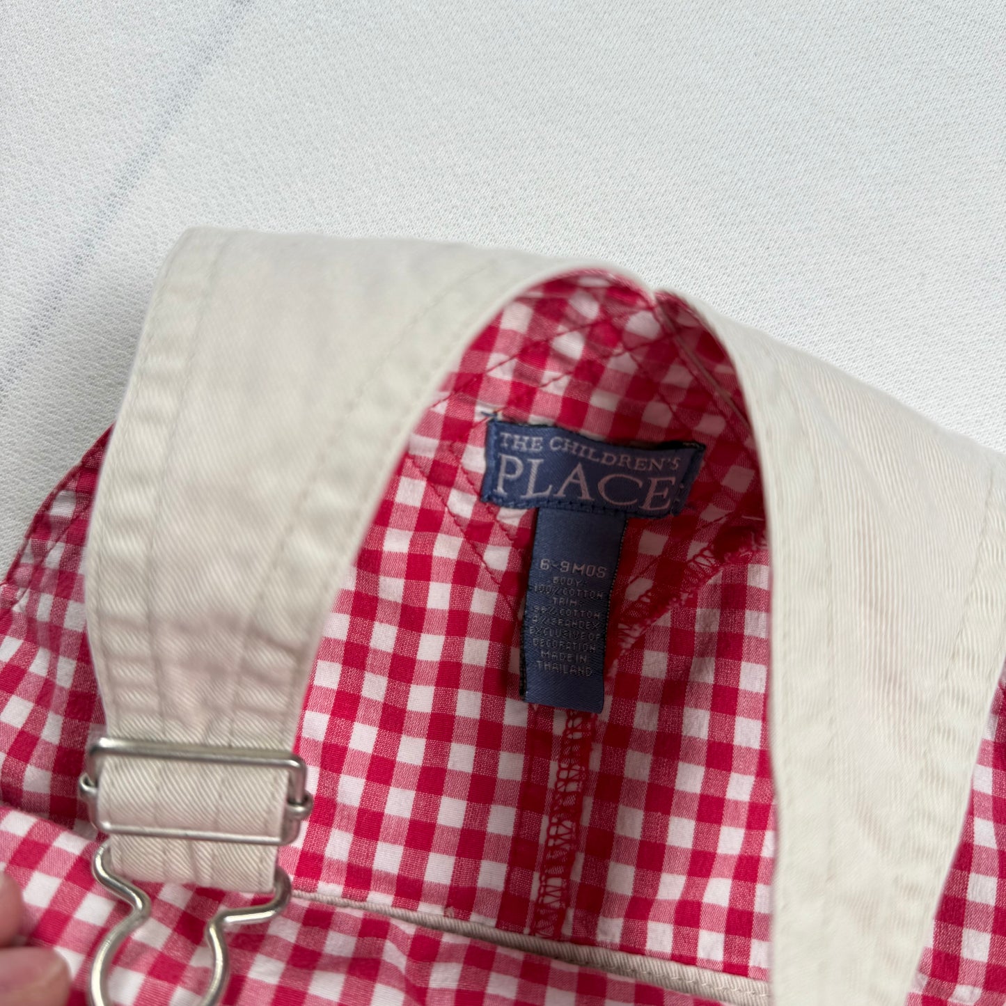 Y2K Children's Place Strawberry Khaki Overalls - 6/9 Months