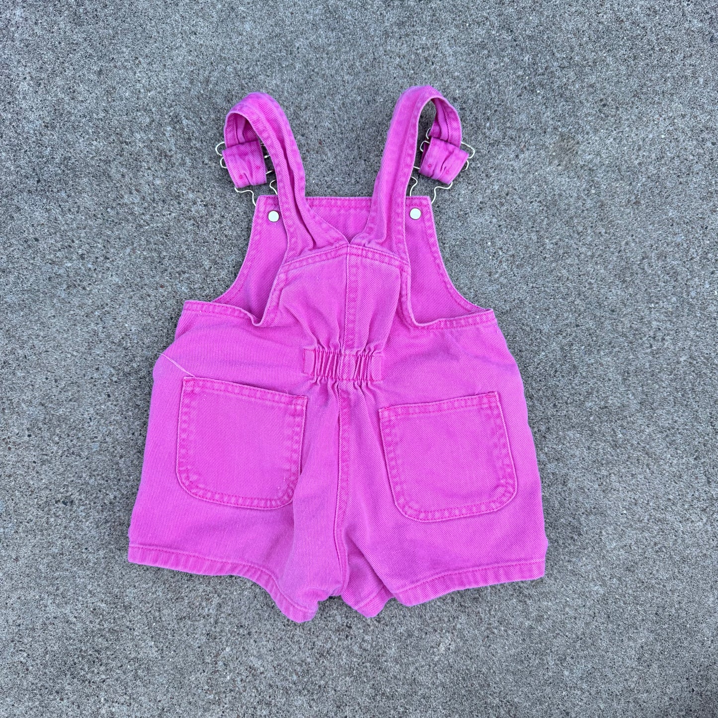Vintage Okie-Dokie Pink Bubble Shortall Romper - 2T