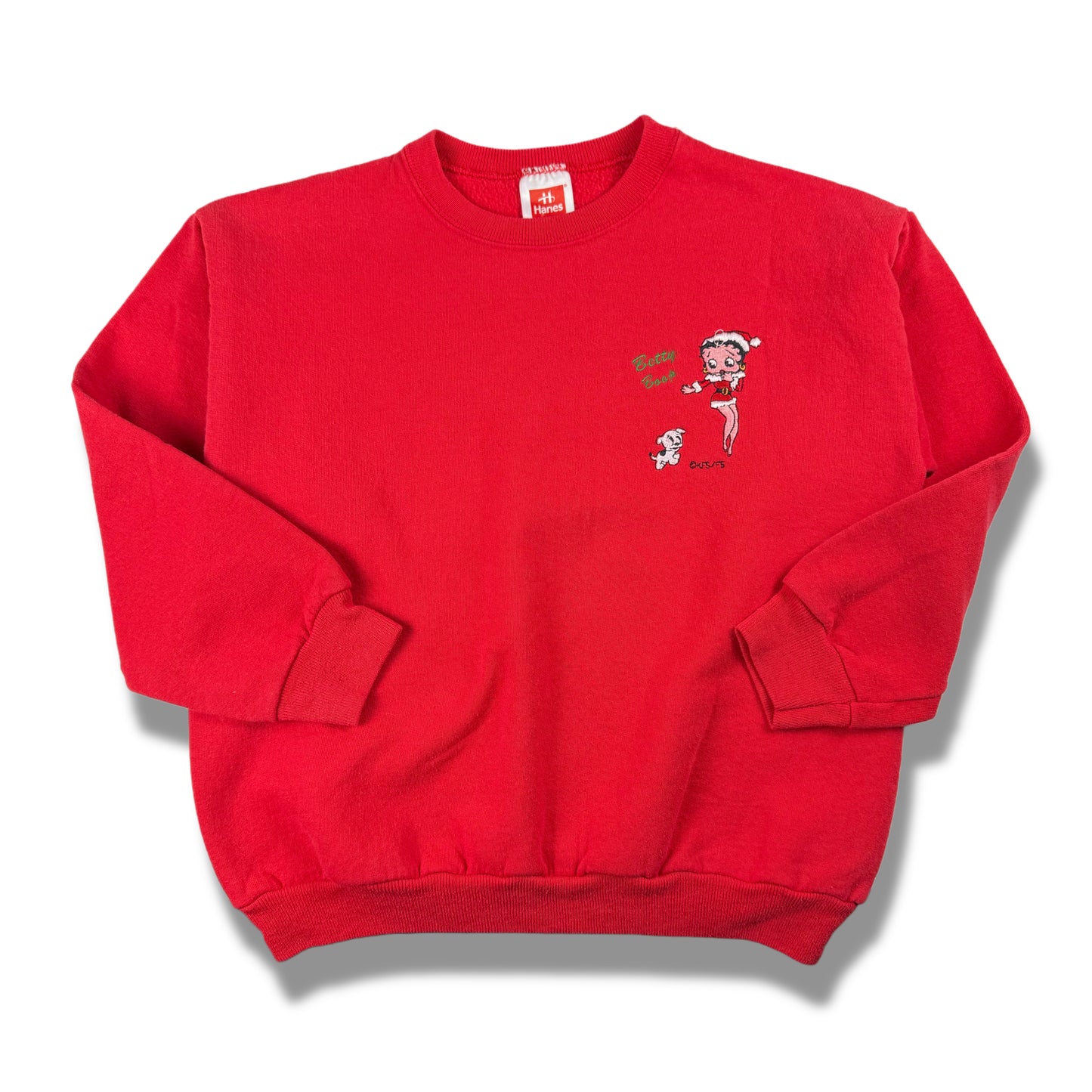 Vintage 1990's Betty Boop Embroidered Christmas Crewneck Sweatshirt - 5T