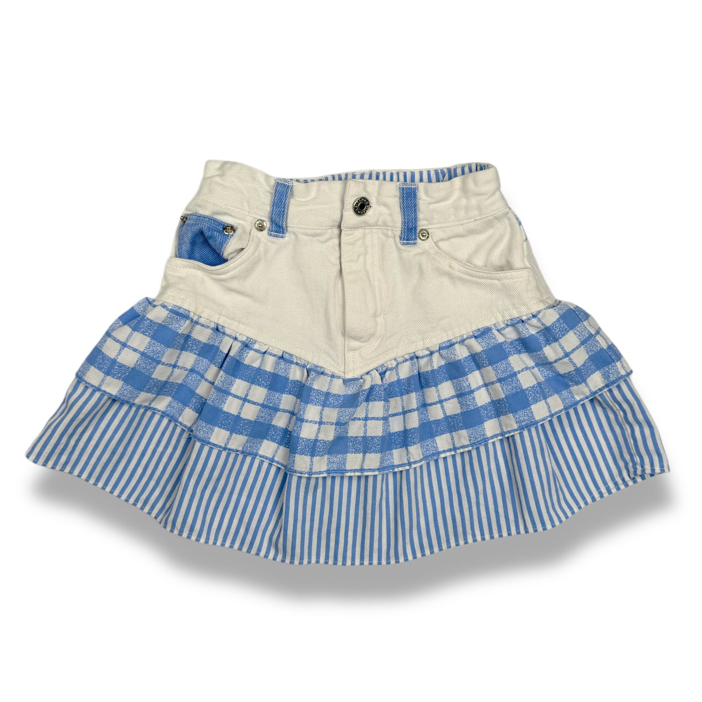 Vintage Gitano Plaid Striped Skirt - 5/6