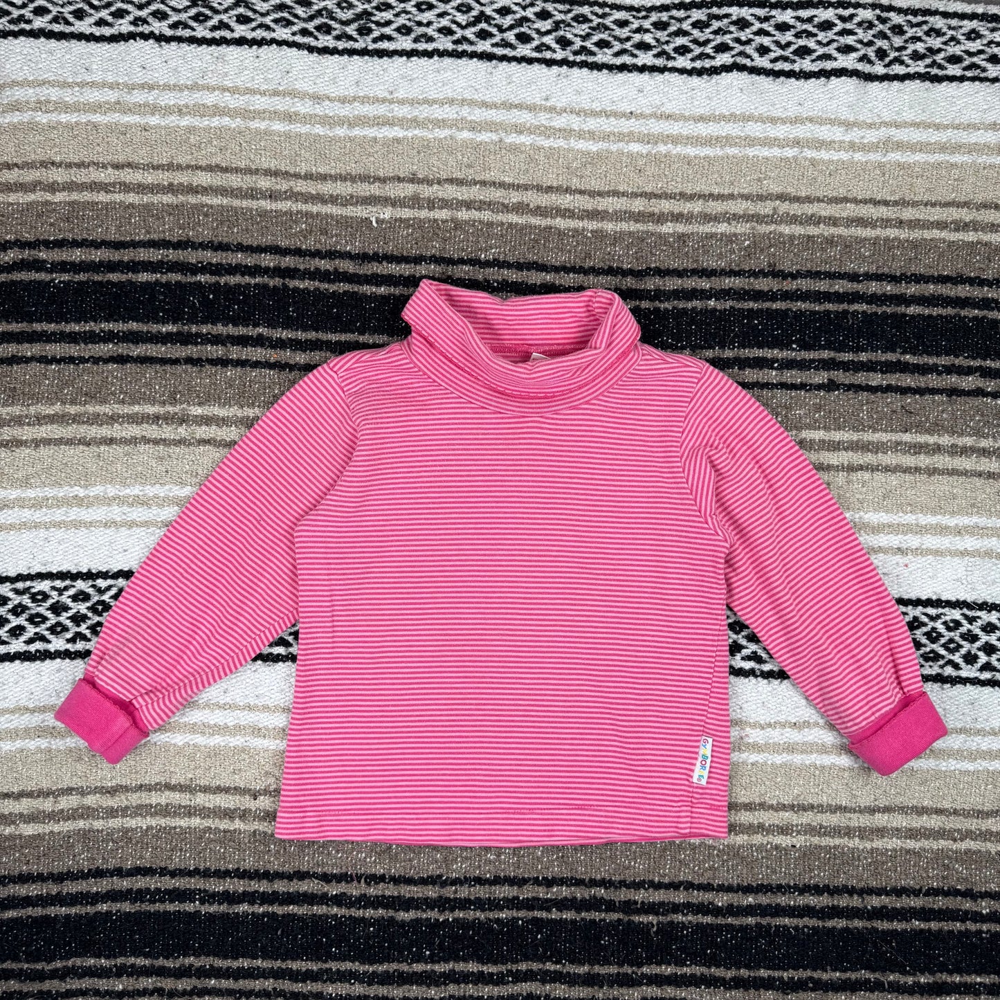 Vintage Gymboree Heart Dress and Striped Turtleneck - Small