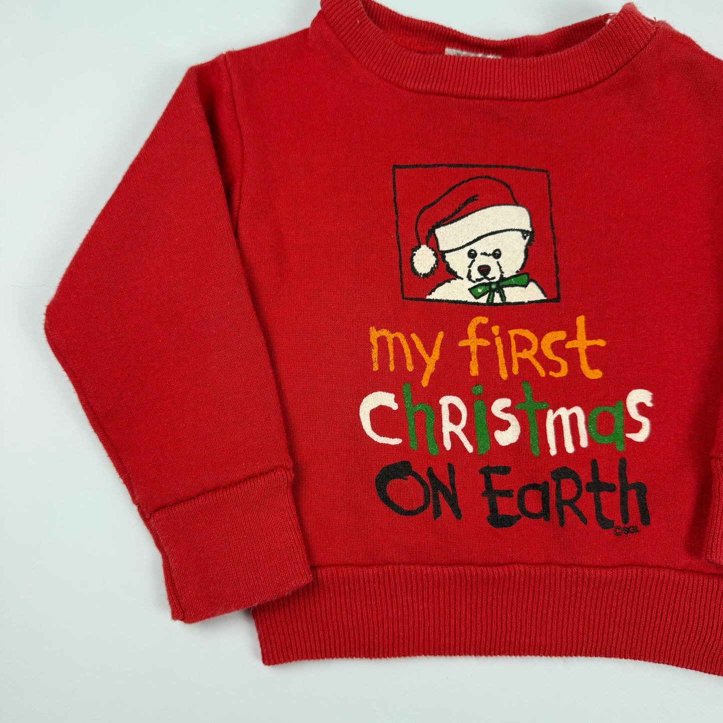 Vintage My First Christmas Sweatshirt - 12 Months