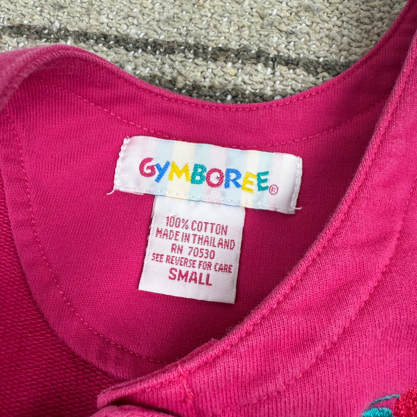Vintage Gymboree Heart Dress and Striped Turtleneck - Small