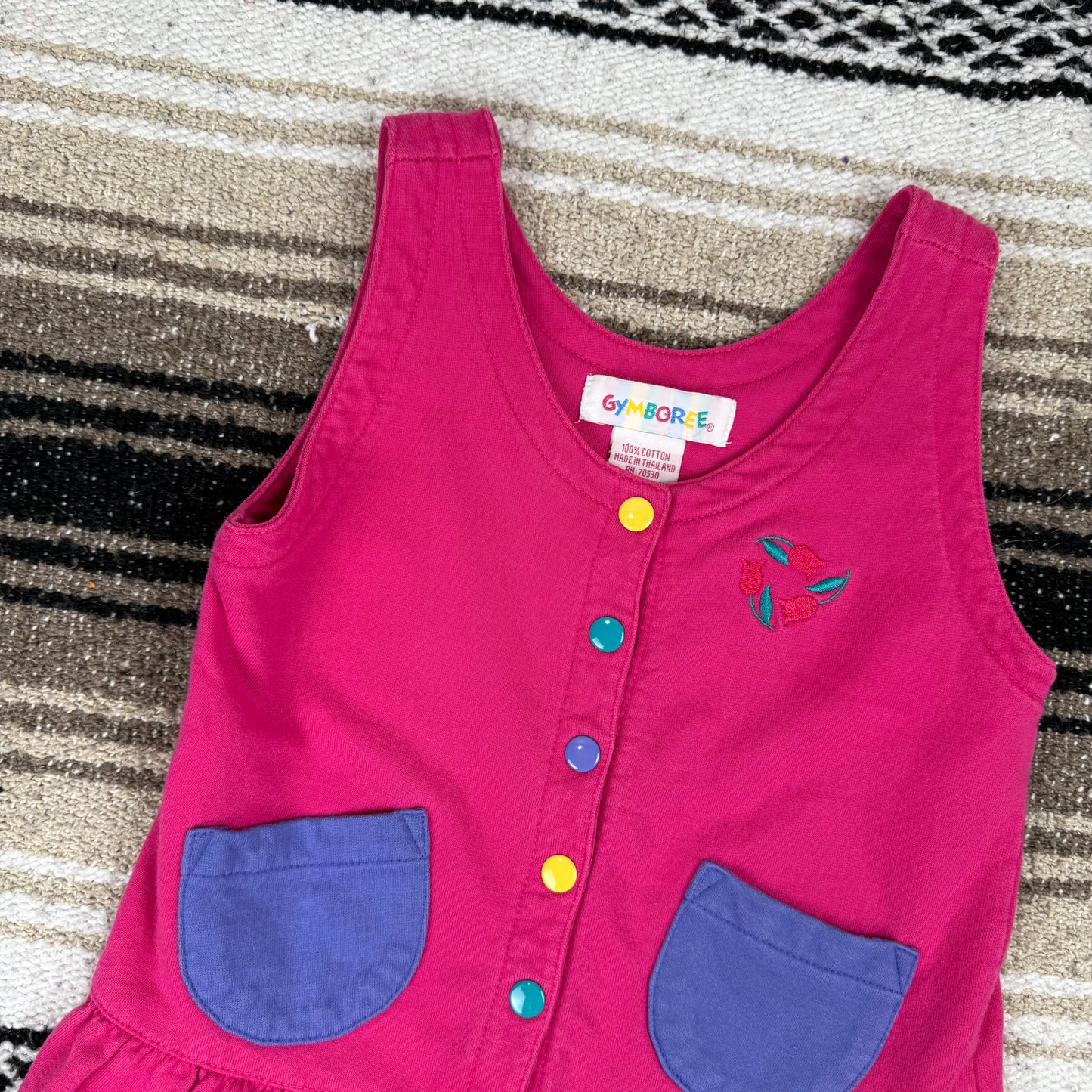 Vintage Gymboree Heart Dress and Striped Turtleneck - Small