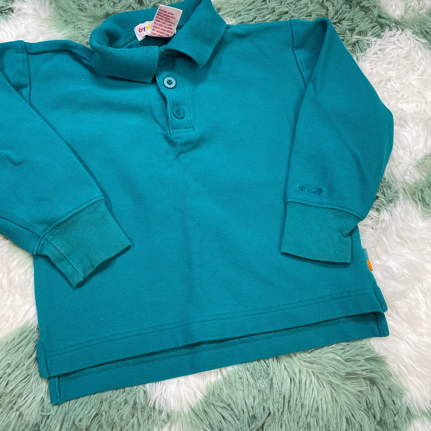 Vintage Gymboree Teal Collared Shirt - Medium