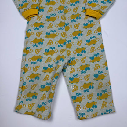 Vintage 1960's Health Tex Cheese Mouse Romper - 12 Months