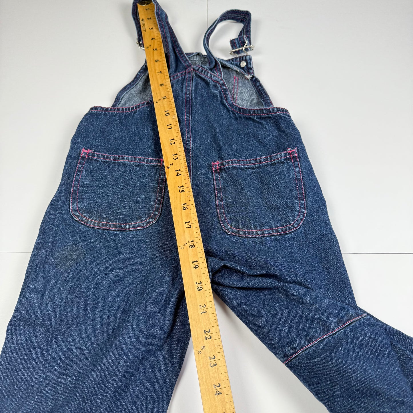 Vintage Toddler Y2K Floral Denim Embroidered Overalls - 4T