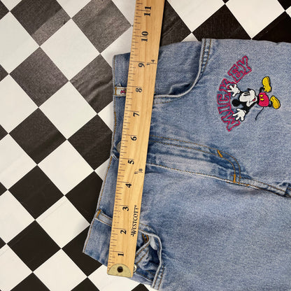 Vintage 1990's Mickey Light Wash Denim Jeans - 4T