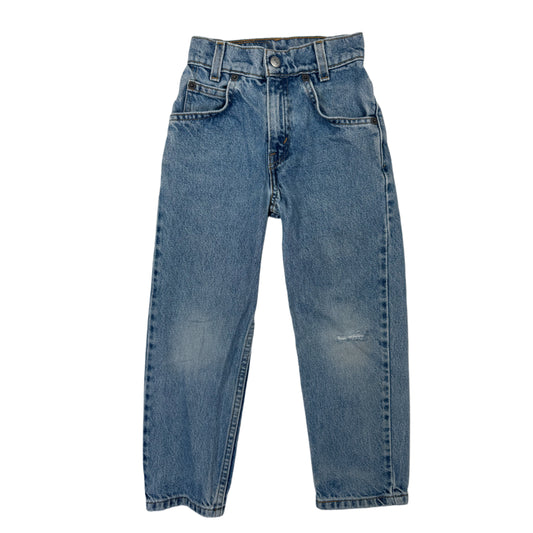 Vintage 1980's Levi's 550 Orange Tab Denim Jeans - Size 6 Slim