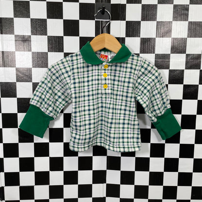 Vintage McKids Corduroy Overalls and Shirt Set - 12 Months