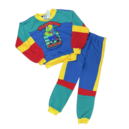 Vintage Two Piece Color Block Set NWT - Size 5/6
