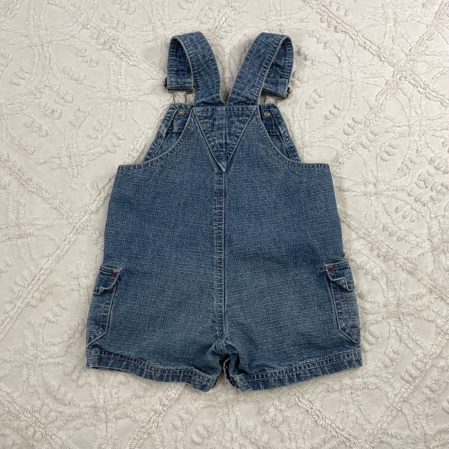 Y2K Cars Lightning McQueen Denim Shortalls - 18 Months