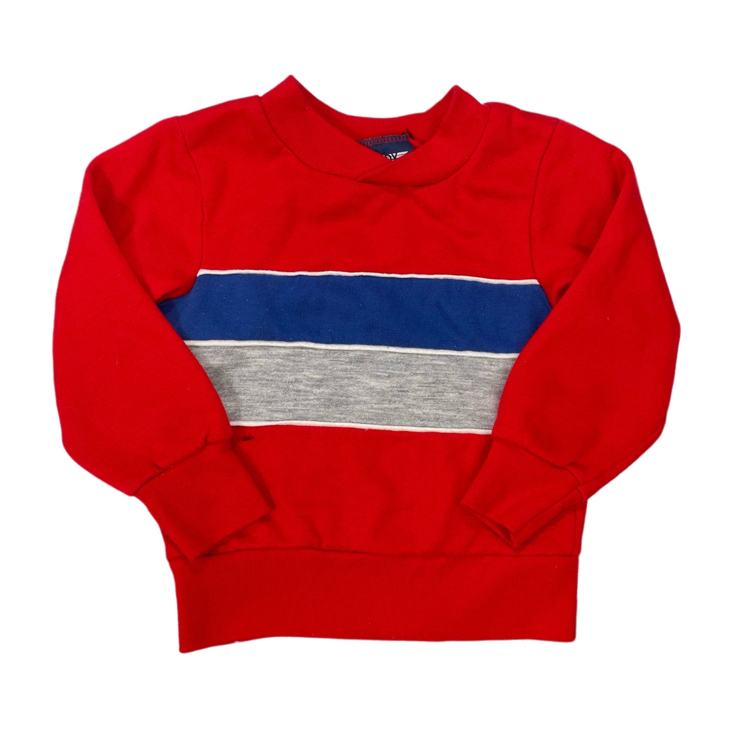 Vintage Red Stripe Sweatshirt - 2T