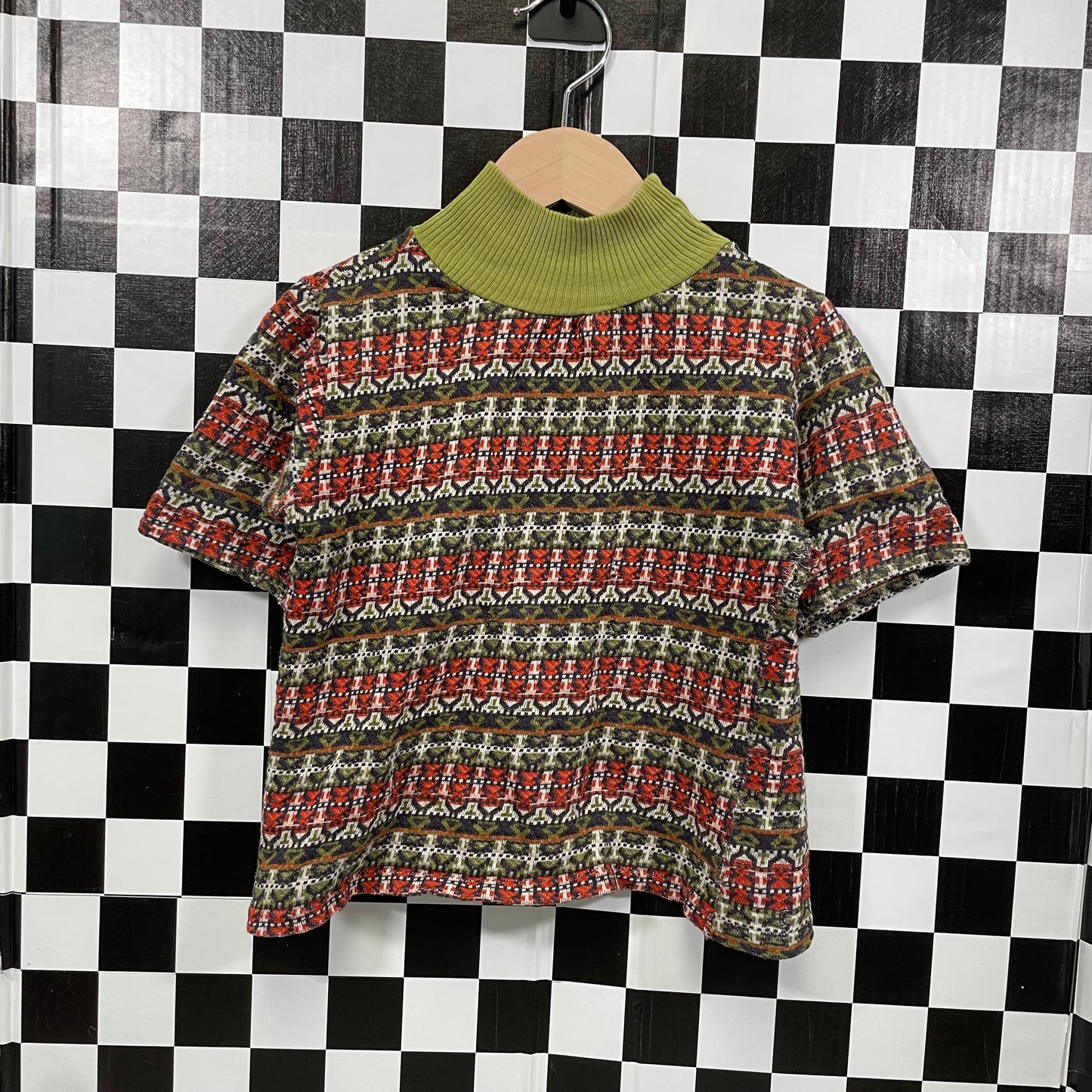 Vintage 1970's Mock Neck Shirt - 4T