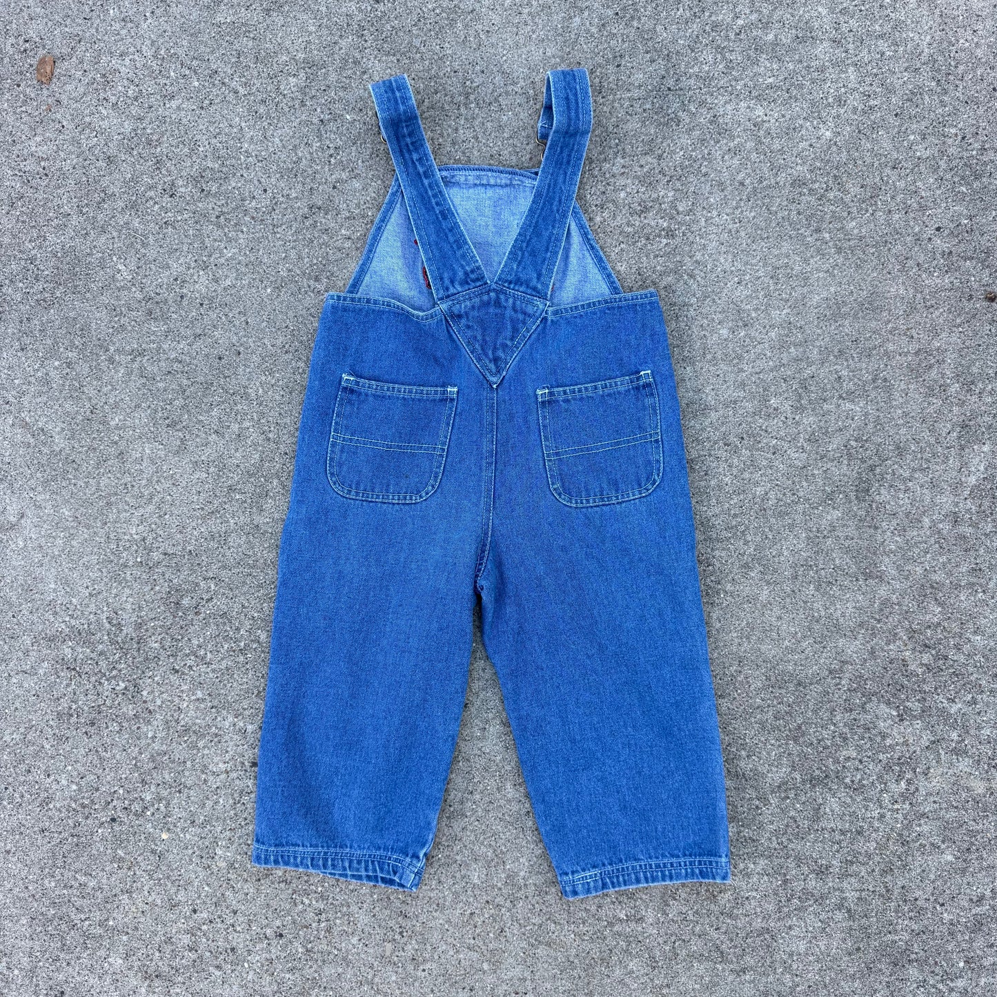 Vintage Zebra Denim Overalls - 3T