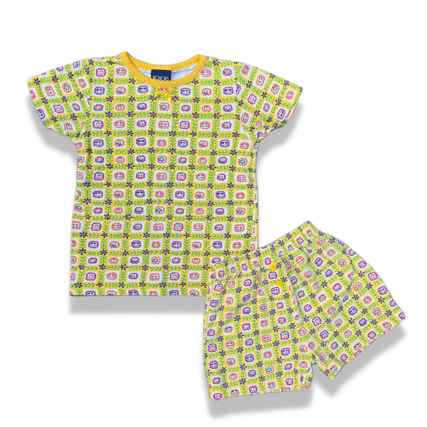 Vintage Y2K Honors Two Piece Yellow Flower Set - 4T